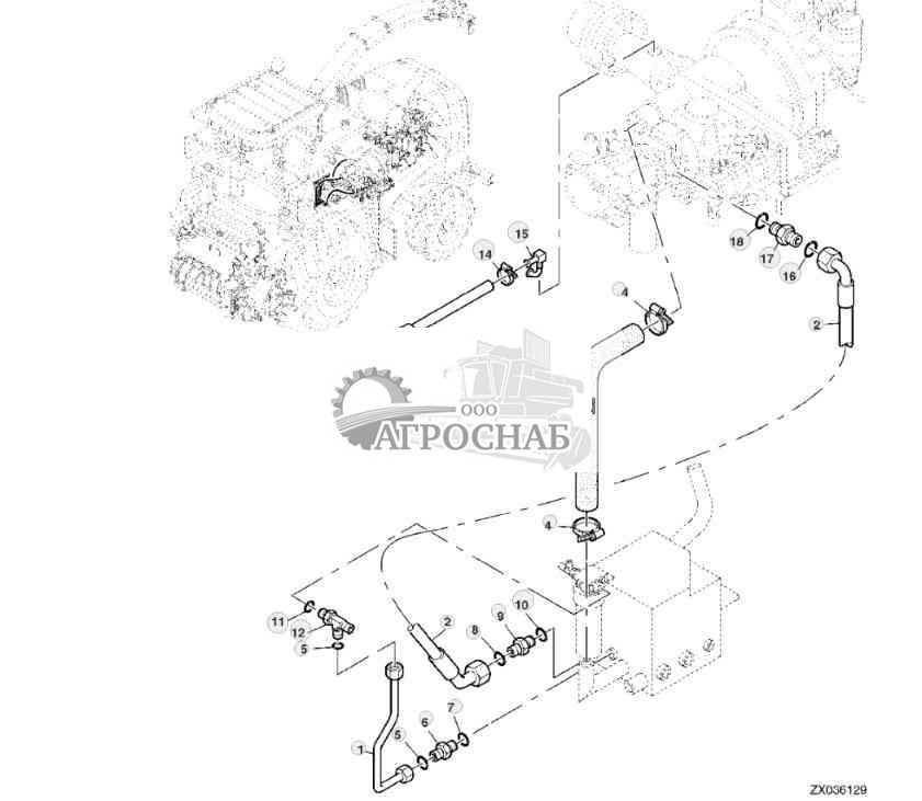 Возвратные линии маслобака 